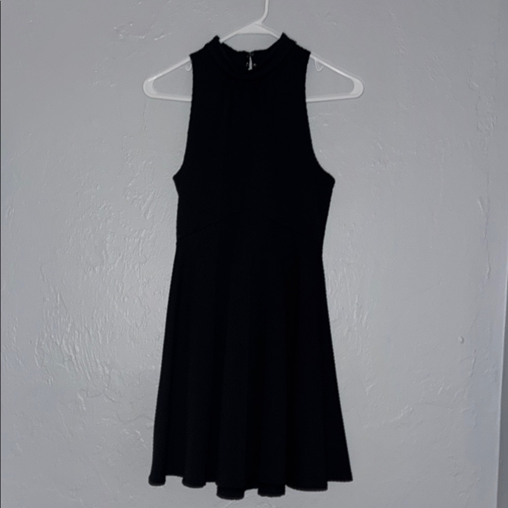 Free People Black Sleeveless Halter Mini Dress 44